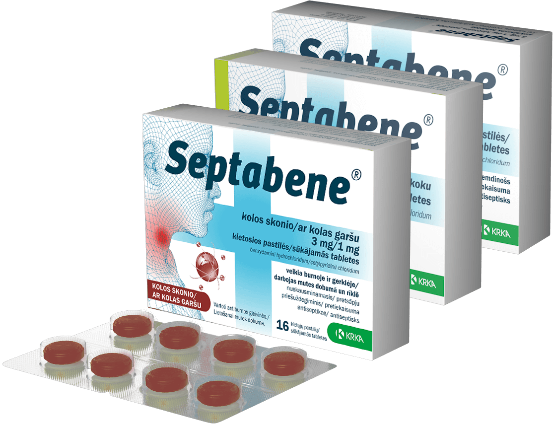 Septabene  sūkājamās tabletes